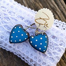 Náušnice - Heart dots mini / 3D - 15395864_