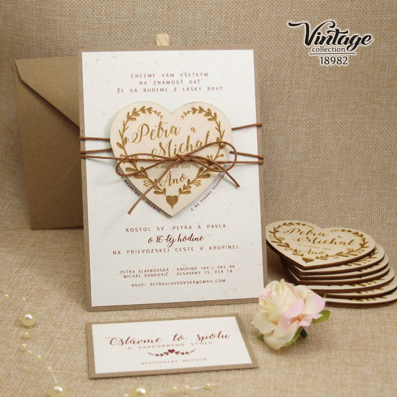 Magnetkové svadobné oznámenie 18982