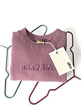 Detské oblečenie - Detská mikina s menom ELENKA - lavender - 15398573_