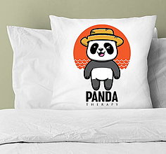 Úžitkový textil - Plážová Panda „Zbožňujúca leto“ - 15395828_