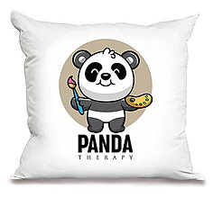 Úžitkový textil - Kreatívna Panda „Pravá hemisféra“ - 15396033_