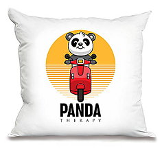 Úžitkový textil - Slobodná Panda „Motorkovanie“ - 15396445_