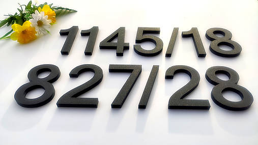 - Súpisné číslo - samostatné číslice TECHNIK (výška číslic 12cm) - 15405082_