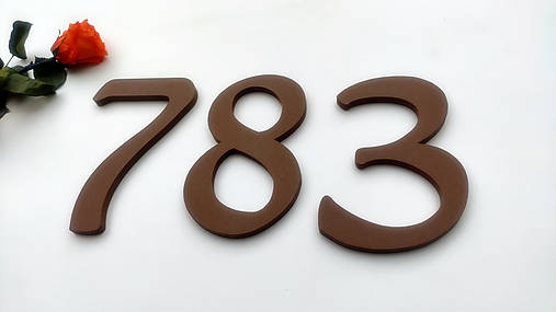  - Súpisné číslo - samostatné číslice VINTAGE (výška číslic 12cm) - 15405200_