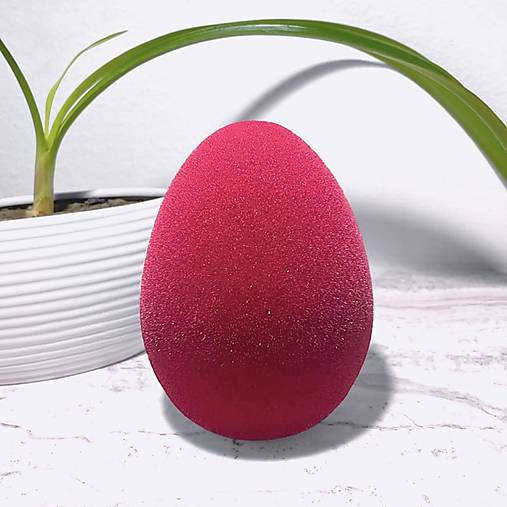 Veľkonočné vajíčka - Semišové - Červené s fialovým efektom na povrchu 2023