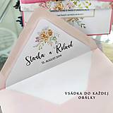 Papiernictvo - Obálky na svadobné oznámenia - Krémová C6 - 15404407_