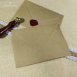 Papiernictvo - Obálky na svadobné oznámenia - Recyklovaná C6 - 15404431_
