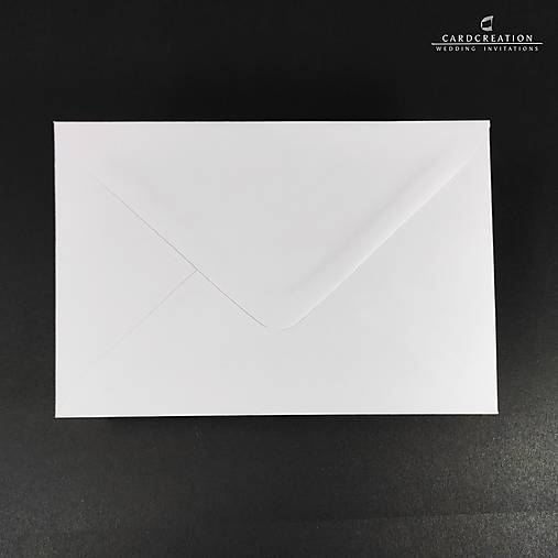 Obálky na svadobné oznámenia - Biela C6