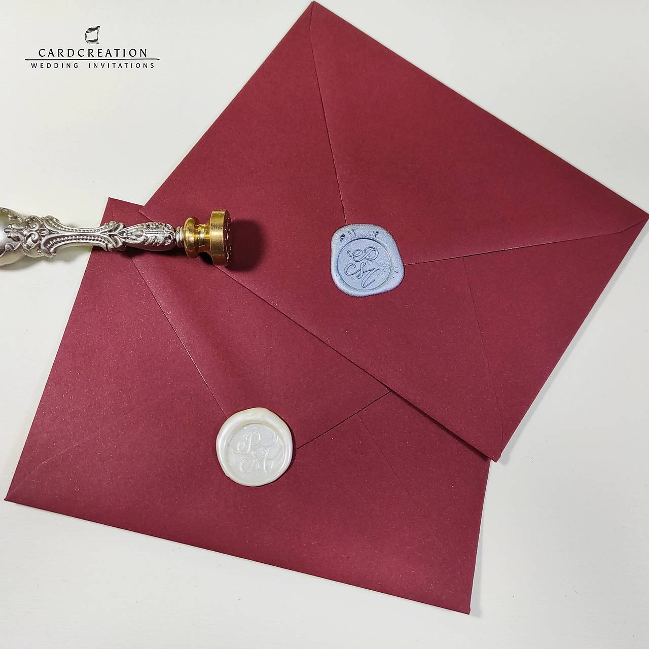 Obálky na svadobné oznámenia - Bordová C6