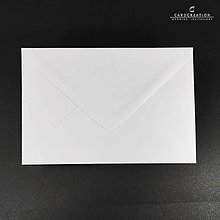 Papiernictvo - Obálky na svadobné oznámenia - Biela C6 - 15404201_