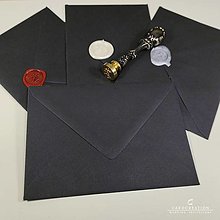 Papiernictvo - Obálky na svadobné oznámenia - Čierna C6 - 15404397_