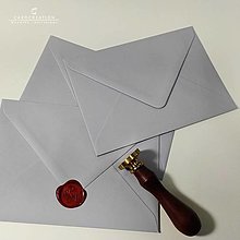 Papiernictvo - Obálky na svadobné oznámenia - Sivá C6 - 15404432_