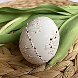 Dekorácie - veľkonočné vajíčka snehobiele - 15405223_