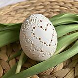 Dekorácie - veľkonočné vajíčka snehobiele - 15405224_