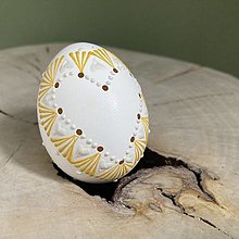 Dekorácie - veľkonočné vajíčka pastelové (v1 žlté srdce - symetrické) - 15405184_