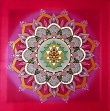 Obrazy - Mandala Sri jantra - 15406892_