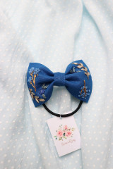 Detské doplnky - Vyšívané mašličky Čučoriedka ♡ (Lesné plody) - 15406261_