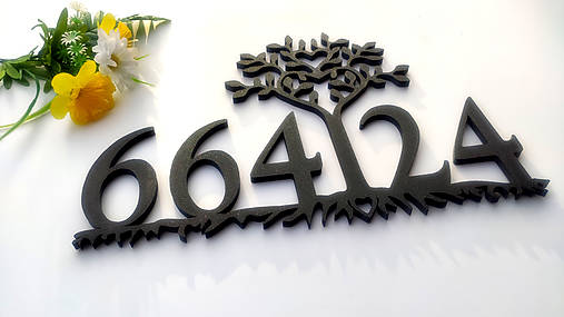  - Číslo na dom so stromom (výška číslic 15cm (7-8 znakov)) - 15405236_