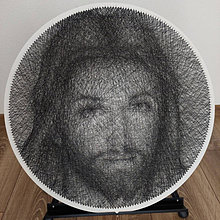 Obrazy - String Art Portrét Ježiš Kristus - 15407859_