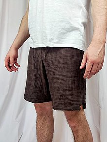 Pánske oblečenie - Pánske mušelinové pyžamo - 15405759_