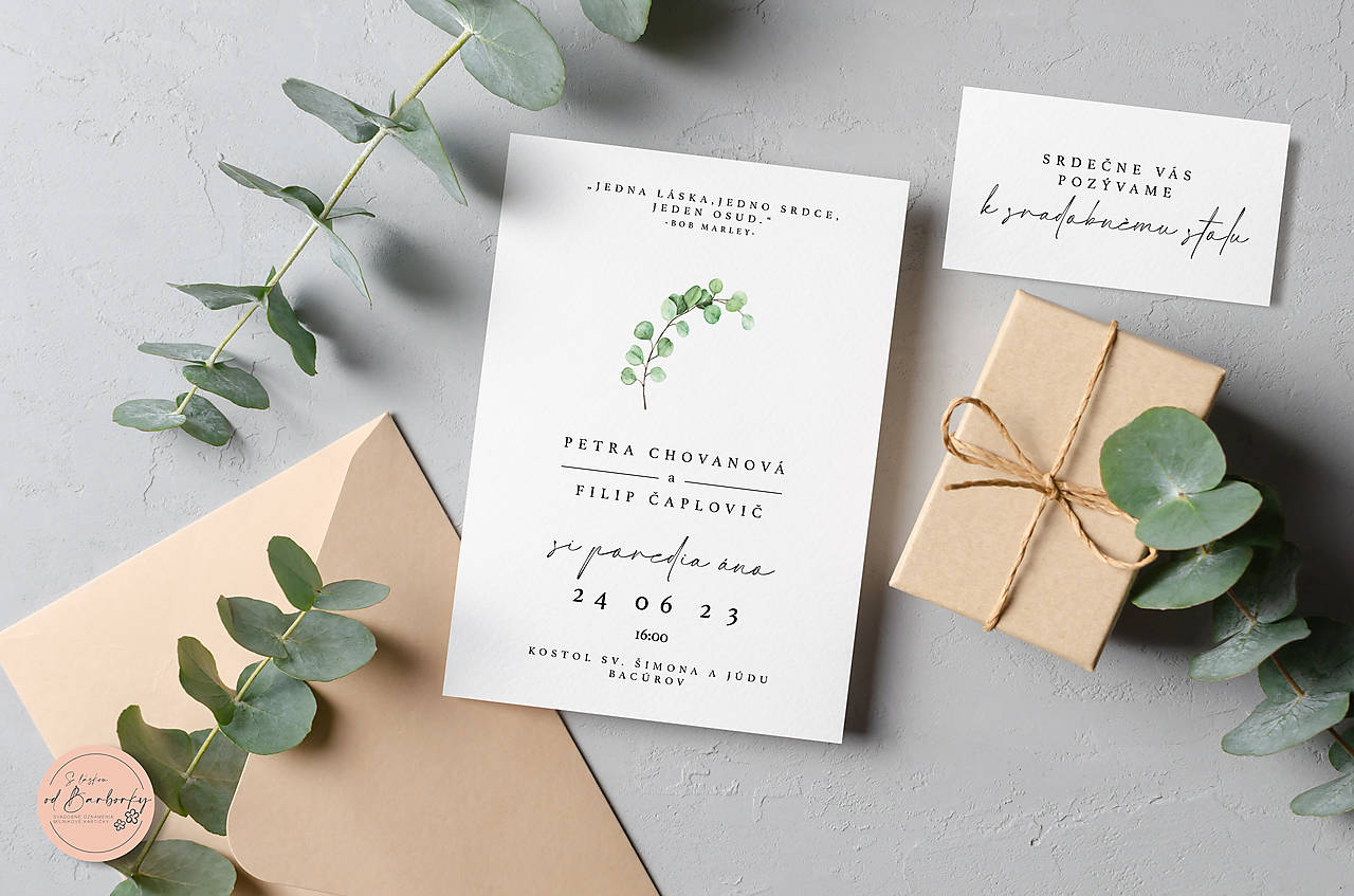 Svadobné oznámenie B#63C