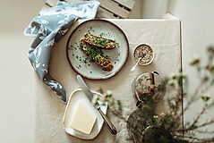 Úžitkový textil - Žakárová Kuchynská Utierka Šípky - bambusová šedá - 15409027_