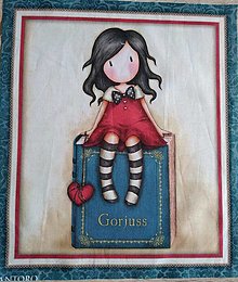Textil - Dievča s knihou - 15408911_