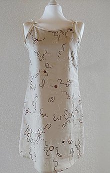 Šaty - Ľanové šaty - 15411874_