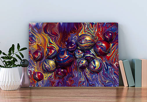 Obrazy - Zabudnutie - abstraktný obraz - acrylic pouring - 15414071_