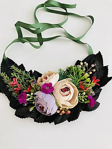 Náhrdelníky - Kvetinkový náhrdelník - 15413199_