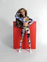 Hračky - Komplet pre Barbie legíny + tričko č-13 - 15414525_