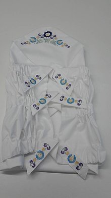 Detský textil - Zavinovačka s výšivkou (Modrá) - 15412509_