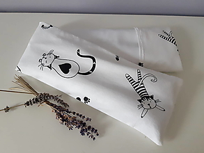 Úžitkový textil - Nahřívací polštář/had - krčánek kočičky - 15415051_