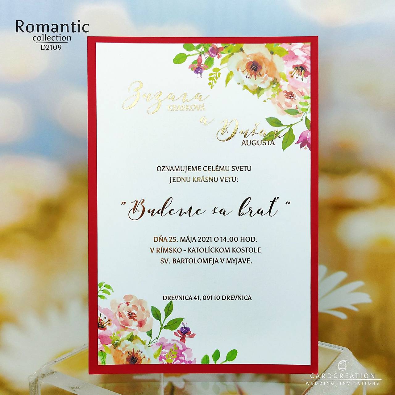 svadobné oznámenia d2109
