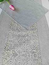 Úžitkový textil - ľanový obrus Ornamenty - 15421454_