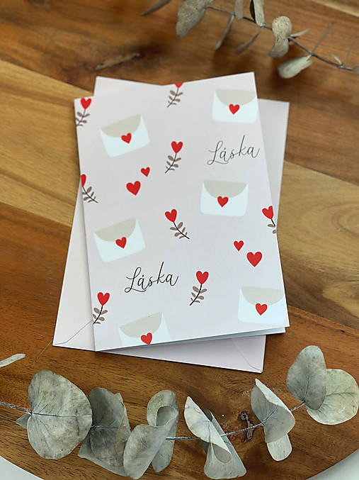 Papiernictvo - Pohľadnica Láska srdce - 15420117_