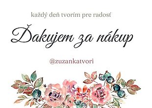 Grafika - Ďakujem za nákup kartička - 15419138_