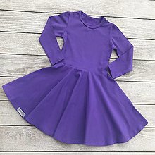 Šaty - Dámske šaty - purple organic dlhý rukáv - 15418861_