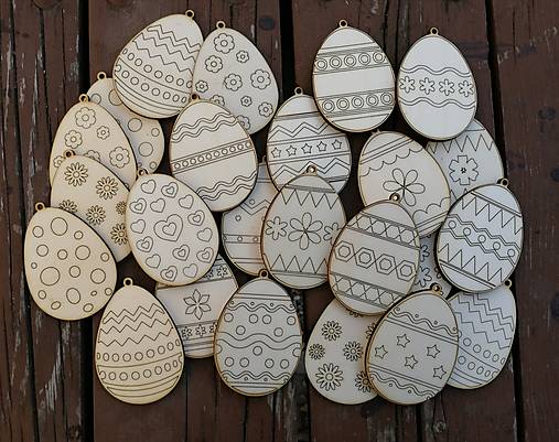 Dekorácie - Veľkonočné vajíčko na vymaľovanie - 15420877_