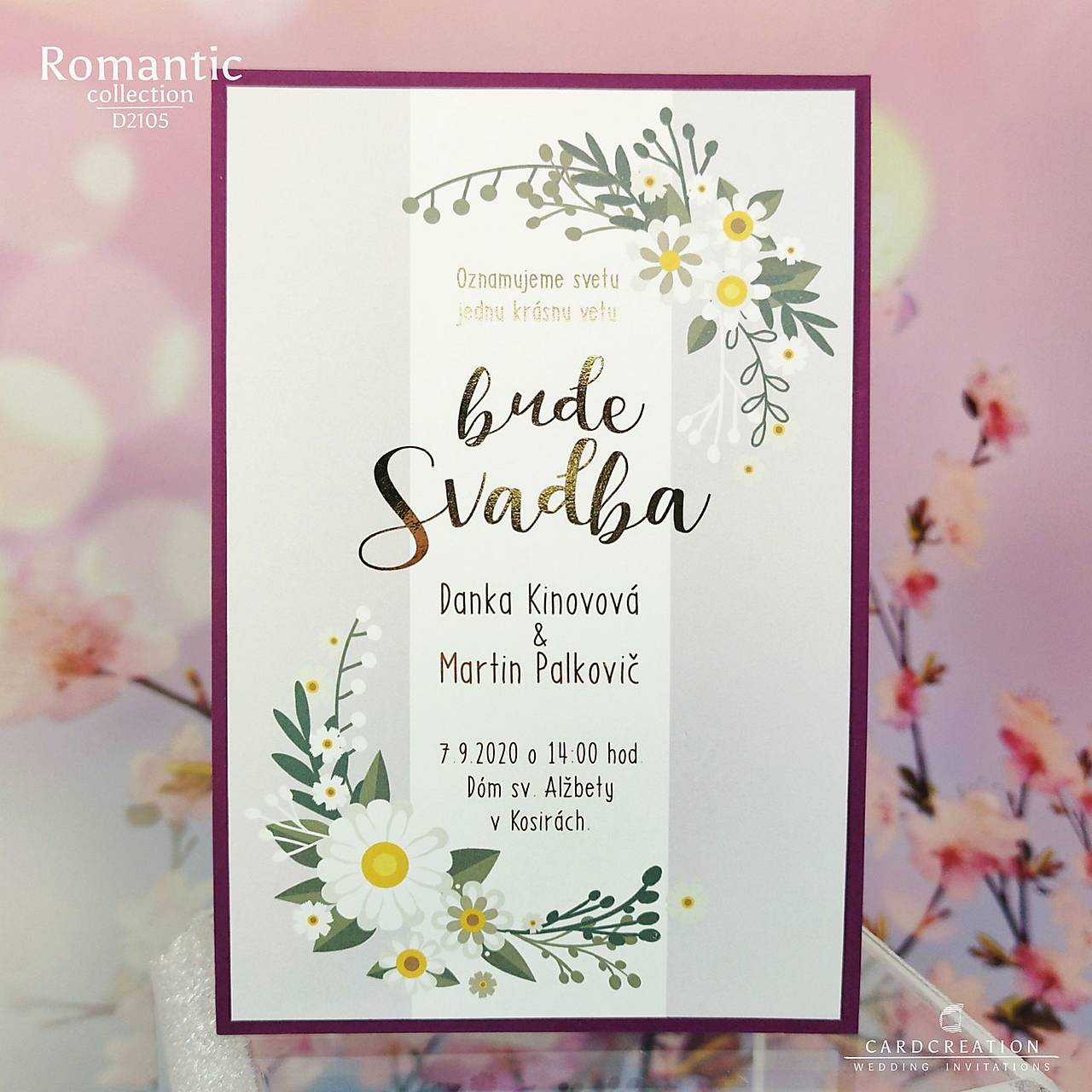 svadobné oznámenia d2109