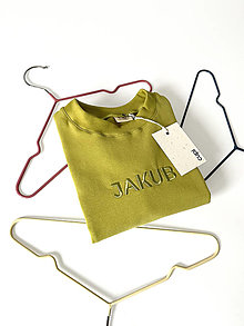 Detské oblečenie - Detská mikina s menom JAKUB - lime - 15420242_