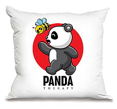 Úžitkový textil - Odhodlaná Panda „V behu“ - 15419973_