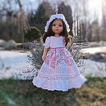Hračky - Šatičky s čepčekom pre bábiku Paola reina 32 cm - 15424057_
