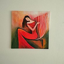 Obrazy - Žena 4, 50 x 50 cm, akryl - 15421709_