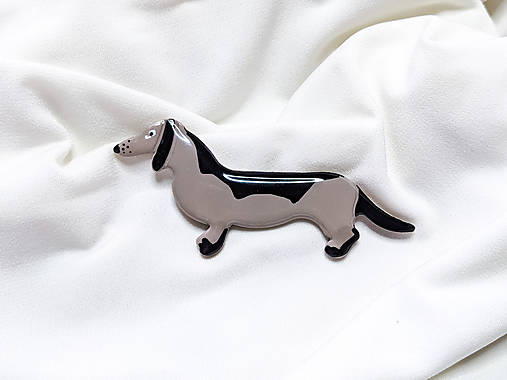 Brošne - Psík- brošňa (Jazvečík Béžový) - 15424466_