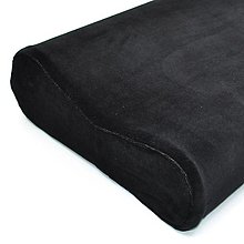 Úžitkový textil - Čierny velúr/plyš - obliečka na anatomický vankúš - 15421664_