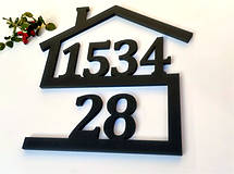 Tabuľky - Číslo na dom - dvojpodlažný dom - 15424899_