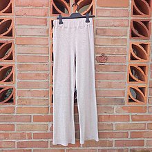 Nohavice - Béžové úpletové nohavice vzorok -50%  15.50€   _ - 15422687_