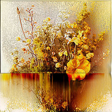 Obrazy - Poľná krása žltá tlač - 15423384_