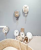 Detské doplnky - Balón na stenu latte bavlna macko SIMPLE - 15426191_